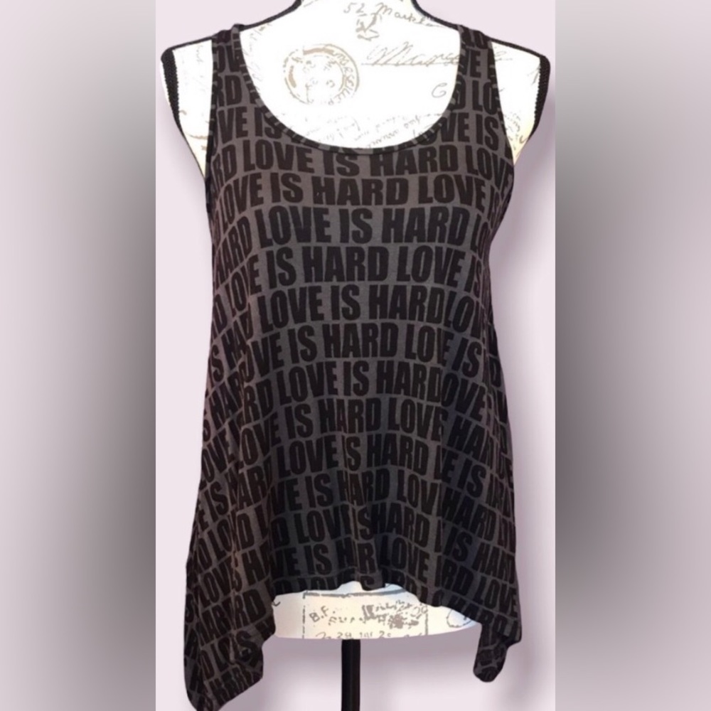H&M, Love is Hard Racerback Tank, Size 6